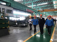 福田汽車股份常務副書記、監(jiān)事會主席邢洪金一行來訪大明泰安加工中心